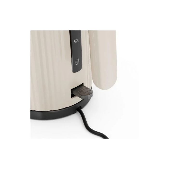 Princess 236048 Hervidor de Agua Wave Beige 1.7L 2200W con Apagado Automático y Filtro Extraíble 2