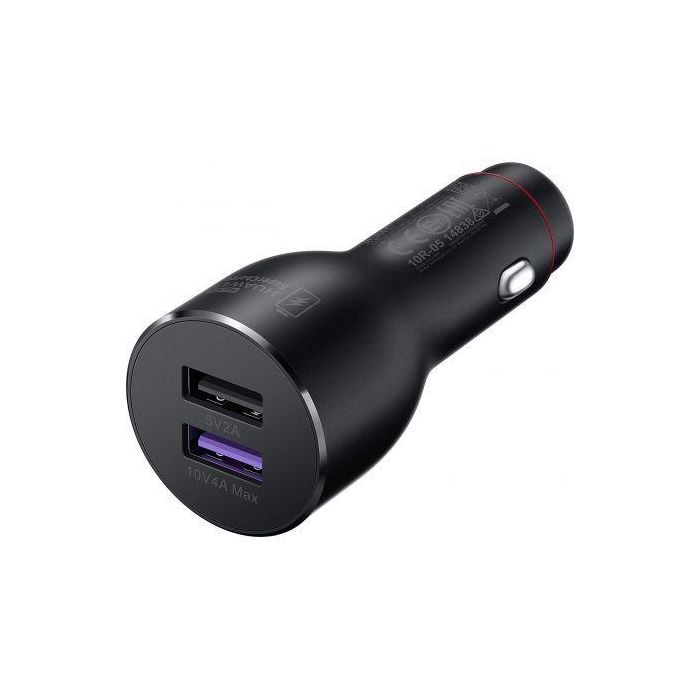 CARGADOR RÁPIDO PARA COCHE HUAWEI CP37 SUPERCHARGE 2.0 - 2*USB (5V/2A - 10V/4A) 1 CARGADOR RÁPIDO PARA COCHE HUAWEI CP37 SUPERCHARGE 2.0 - 2*USB (5V/2A - 10V/4A) 1
