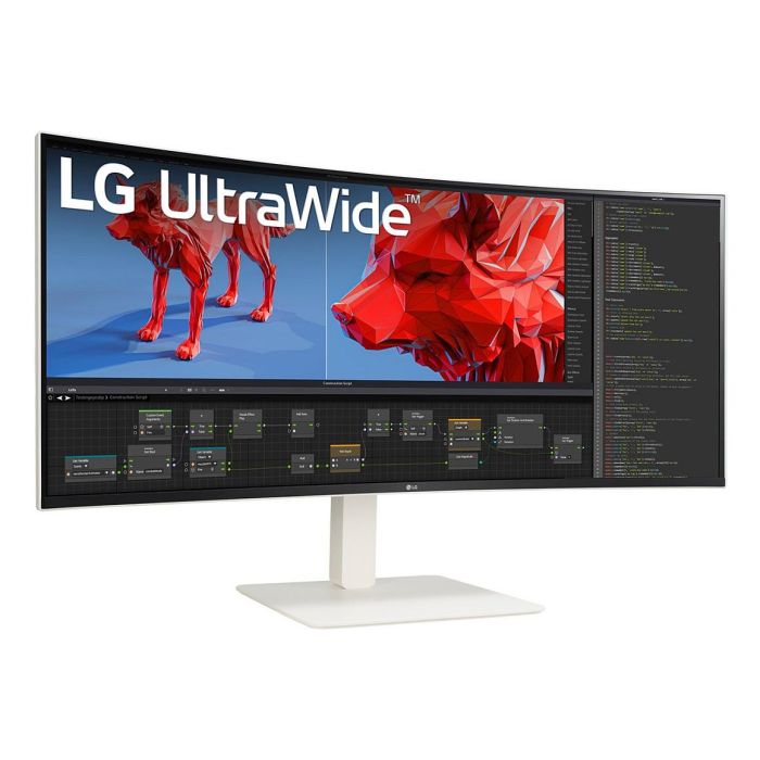 LG 38BR85QC-W Monitor 38" UltraWide Quad HD+ 3840x1600 Nano IPS 1ms 144Hz con USB-C y KVM Blanco 2