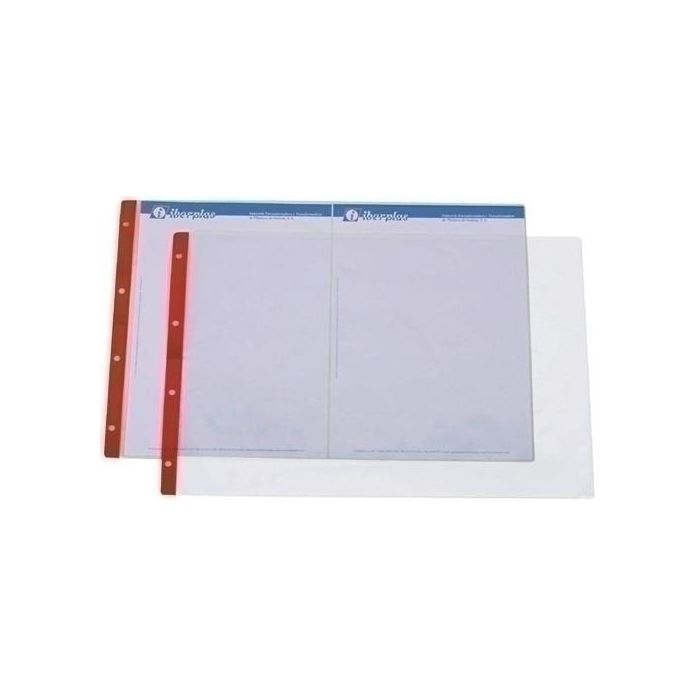 Funda Iberplas Pvc 100Μ Pl.Nj. A3 Apaisado 4 Tal.Rfzo. Paquete De 50