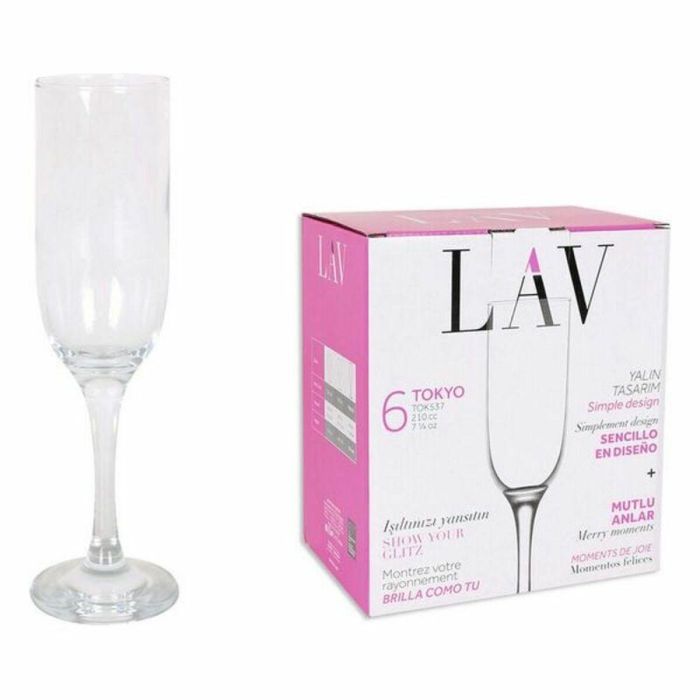 Set 6 Copas Champagne 210 cc T TOKYO - Lav (4 Cajas) Set 6 Copas Champagne 210 cc T TOKYO - Lav (4 Cajas)