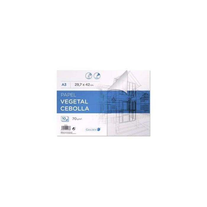 Golden Bloc Papel Vegetal Encolado 10 Hojas 70 gr 29.7x42 cm Golden Bloc Papel Vegetal Encolado 10 Hojas 70 gr 29.7x42 cm