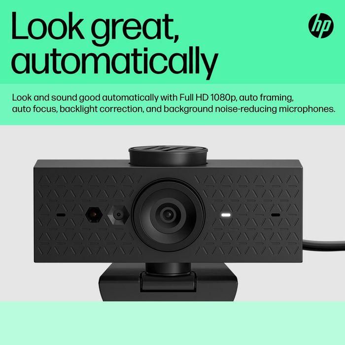 HP Webcam Video FHD 1080P, 30 FPS, Compatible con Windows Hello, Corrección Automática de Luz y Fondo, Micrófonos con Reducción de Ruido - 625 23 HP Webcam Video FHD 1080P, 30 FPS, Compatible con Windows Hello, Corrección Automática de Luz y Fondo, Micrófonos con Reducción de Ruido - 625 23