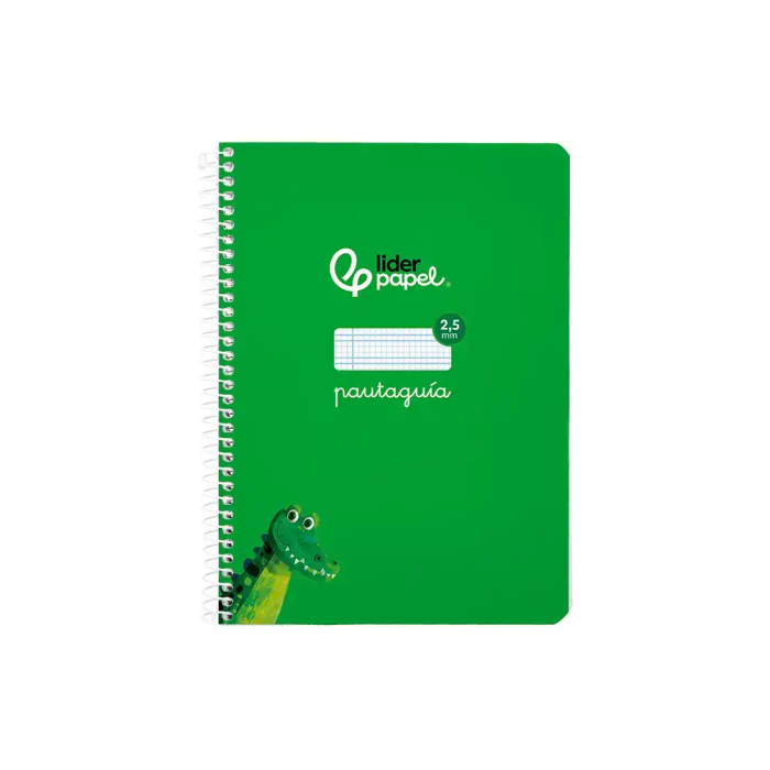 Liderpapel Cuaderno Espiral A5 Tapa Blanda 40 Hojas 75gr Cuadro Pautado 2,5mm Color Verde 1