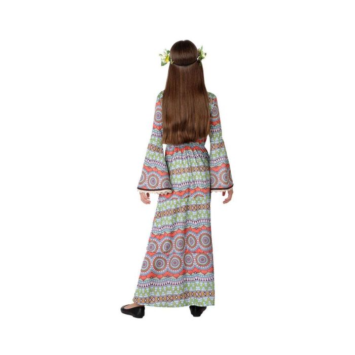 Disfraz Hippie Niña Marrón Infantil 5-6 Años 2