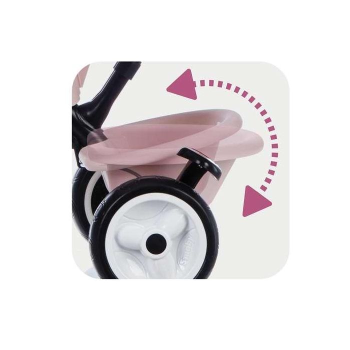 Triciclo Baby Driver Plus Rosa - SMOBY 5 Triciclo Baby Driver Plus Rosa - SMOBY 5