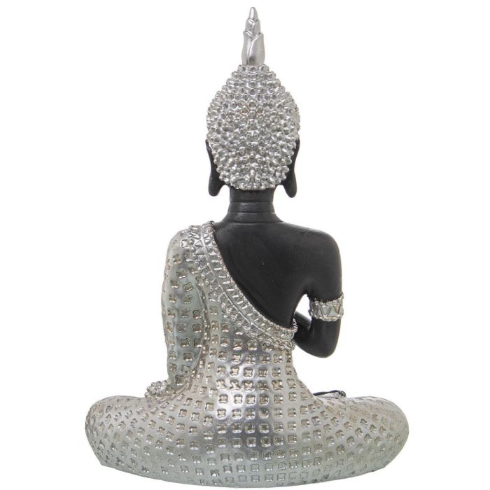 Figura Decorativa Alexandra House Living Marrón Plateado Plástico Buda 12 x 20 x 27 cm 1 Figura Decorativa Alexandra House Living Marrón Plateado Plástico Buda 12 x 20 x 27 cm 1