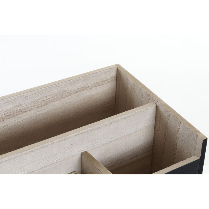 DKD Home Decor Organizador de Oficina Loft con Calendario Madera MDF Negro y Natural 15x15x30 cm Pack de 2 Unidades 2 DKD Home Decor Organizador de Oficina Loft con Calendario Madera MDF Negro y Natural 15x15x30 cm Pack de 2 Unidades 2