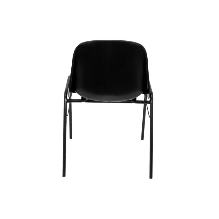 Silla Piqueras Y Crespo Alborea Confidente Apilable Asiento Monobloque En Pvc Negro