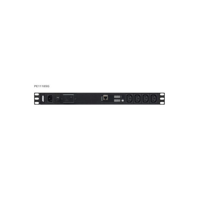 Aten PDU Básica 1U con Protección contra Sobretensiones, 18 Tomas, PE1118SG-AT-G