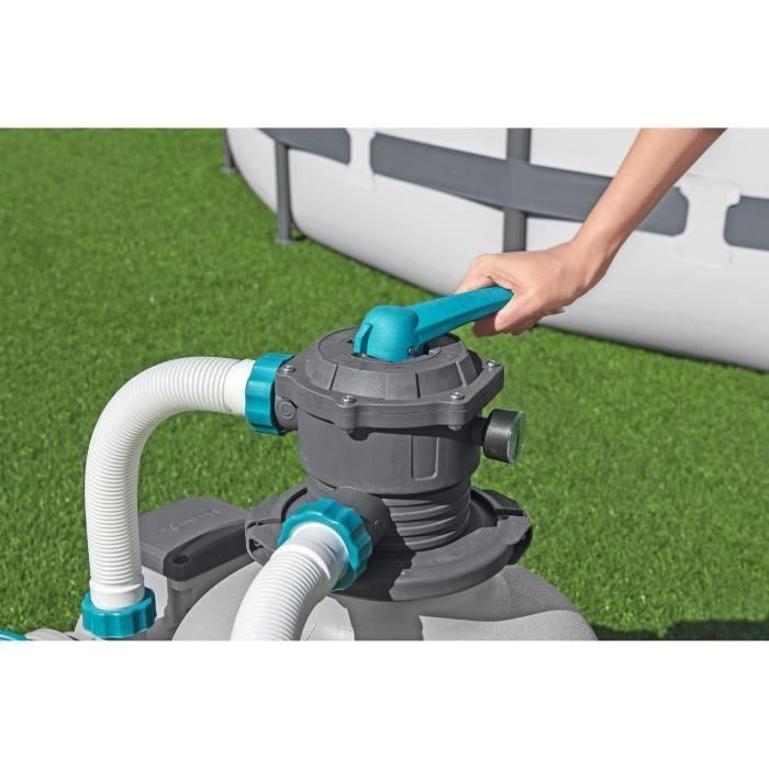 Bomba de filtración de arena para piscinas de hasta 66 m³ - Bestway - 11.355 L/h - Con prefiltro 4 Bomba de filtración de arena para piscinas de hasta 66 m³ - Bestway - 11.355 L/h - Con prefiltro 4
