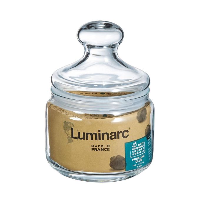 Tarro Vidrio con Tapa Club Luminarc 0,5 L 5 Tarro Vidrio con Tapa Club Luminarc 0,5 L 5