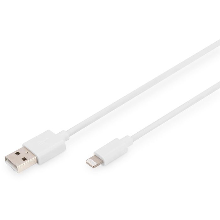 Digitus Cable Apple Lightning a USB A MFI 1m Blanco 0 Digitus Cable Apple Lightning a USB A MFI 1m Blanco 0