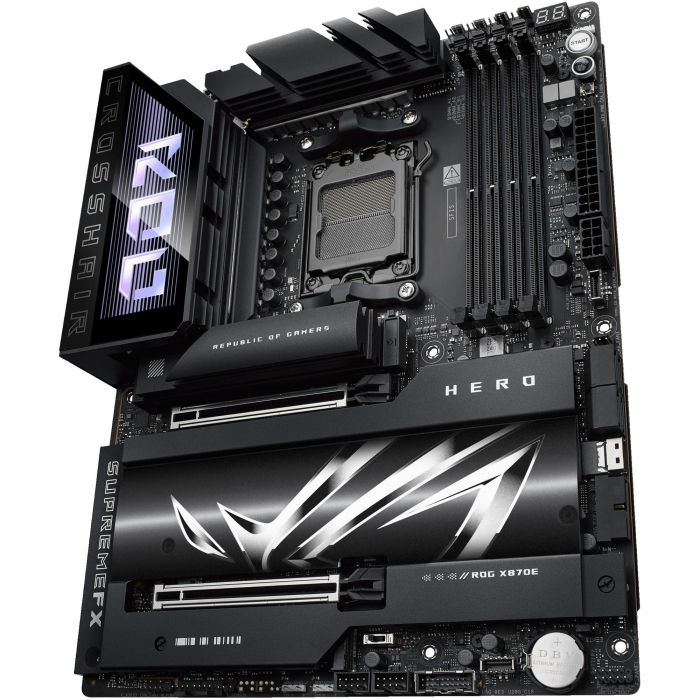 ASUS ROG CROSSHAIR X870E HERO AMD AM5 ATX DDR5 Placa Base PC con Wi-Fi 7 y 2.5G/5G Ethernet 10 ASUS ROG CROSSHAIR X870E HERO AMD AM5 ATX DDR5 Placa Base PC con Wi-Fi 7 y 2.5G/5G Ethernet 10