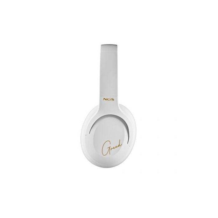 NGS ARTICAGREEDWHITE Auriculares Diadema Inalámbricos Bluetooth 5.1 con Micrófono, Plegables, Batería 40h, USB-C, Blancos 1 NGS ARTICAGREEDWHITE Auriculares Diadema Inalámbricos Bluetooth 5.1 con Micrófono, Plegables, Batería 40h, USB-C, Blancos 1