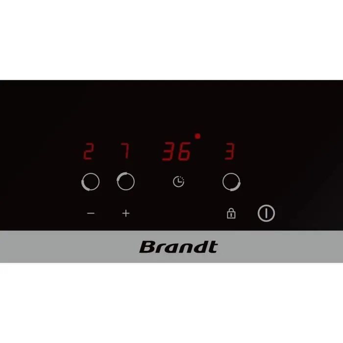 Brandt BPV6320 Placa Vitrocerámica 3 Zonas 5300W L60cm Negro 1