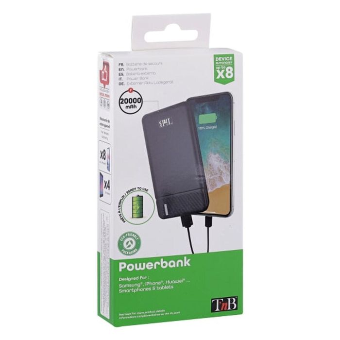 Powerbank T'NB PBU20000 Negro 20000 mAh 1 Powerbank T'NB PBU20000 Negro 20000 mAh 1