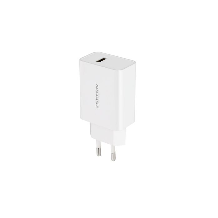 NANOCABLE Cargador USB, 5V/2.1A, Blanco