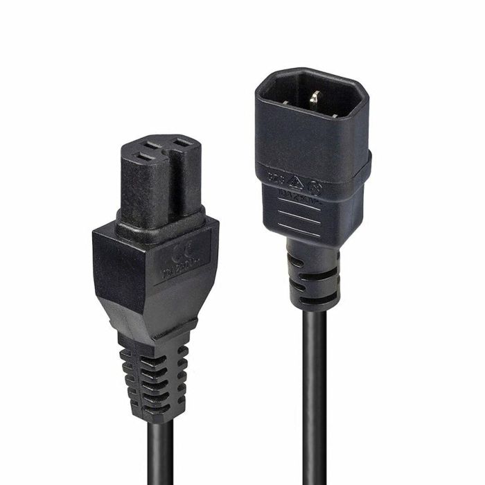 Cable Alimentación C14 C15 LINDY 30314 Negro 2 m