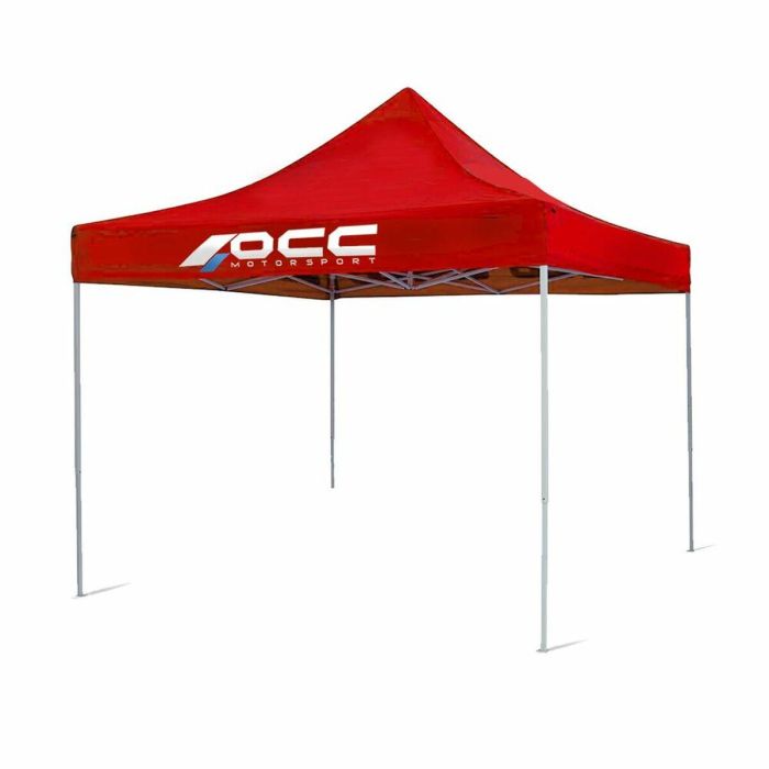 Occ Motorsport OCCCARP02 Carpa Plegable 3x3M Acero 40mm Lona Oxford 420D Roja Impermeable Ignífuga M1 Alta Resistencia UV Occ Motorsport OCCCARP02 Carpa Plegable 3x3M Acero 40mm Lona Oxford 420D Roja Impermeable Ignífuga M1 Alta Resistencia UV