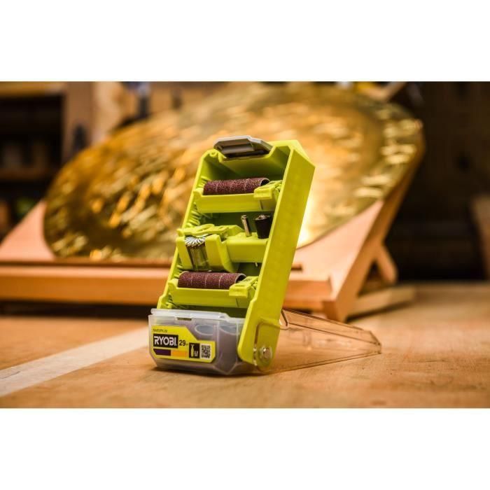 Juego de caja RYOBI RARSPK-29 - 29 piezas para lijar y pulir 2 Juego de caja RYOBI RARSPK-29 - 29 piezas para lijar y pulir 2