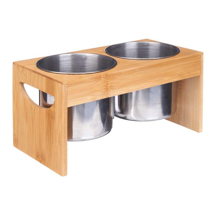 Portautensilios Doble Bambu Metal Kinvara 23X12CM (8 Unidades) 1 Portautensilios Doble Bambu Metal Kinvara 23X12CM (8 Unidades) 1