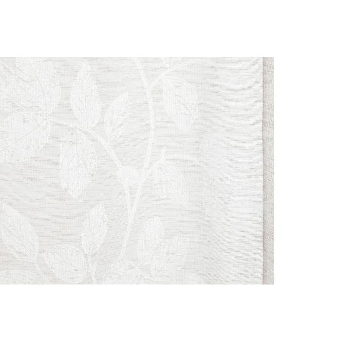 Cortina Romantico DKD Home Decor Beige 260 x 140 cm (2 Unidades) 3