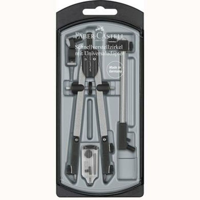 Compás Faber-Castell Gris (5 Unidades) 1