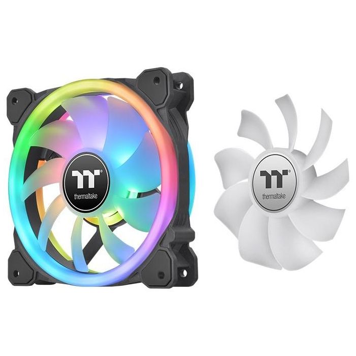 Thermaltake SWAFAN 12 RGB Ventilador 12cm TT Premium Edition - Pack 3 Unidades con Iluminación LED Multi Color