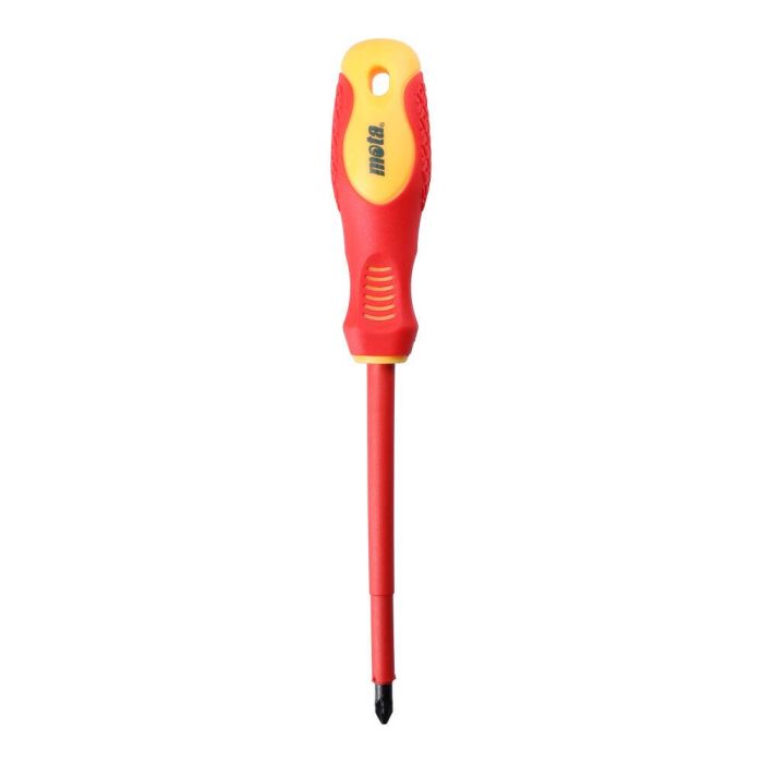 Mota Herramientas Destornillador aislado pozidrive 1x100mm, punta pozidriv diz1, varilla cromo vanadio protegida 1000v 0 Mota Herramientas Destornillador aislado pozidrive 1x100mm, punta pozidriv diz1, varilla cromo vanadio protegida 1000v 0
