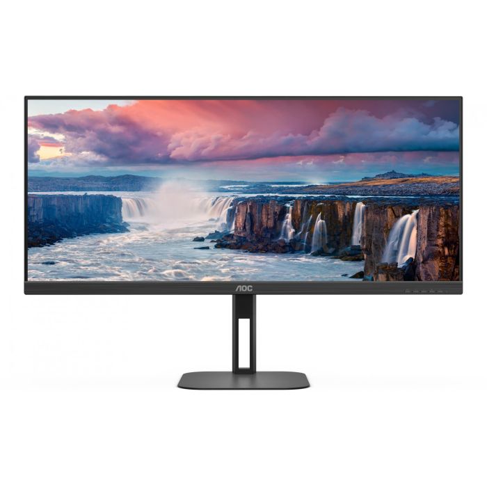 AOC CU34V5C/BK Monitor 34" UltraWide QHD VA Curvo 100Hz 1ms USB-C HDMI DP Altavoces Negro 3