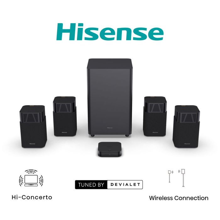 Barra de Sonido Hisense HT SATURN Negro 17 Barra de Sonido Hisense HT SATURN Negro 17