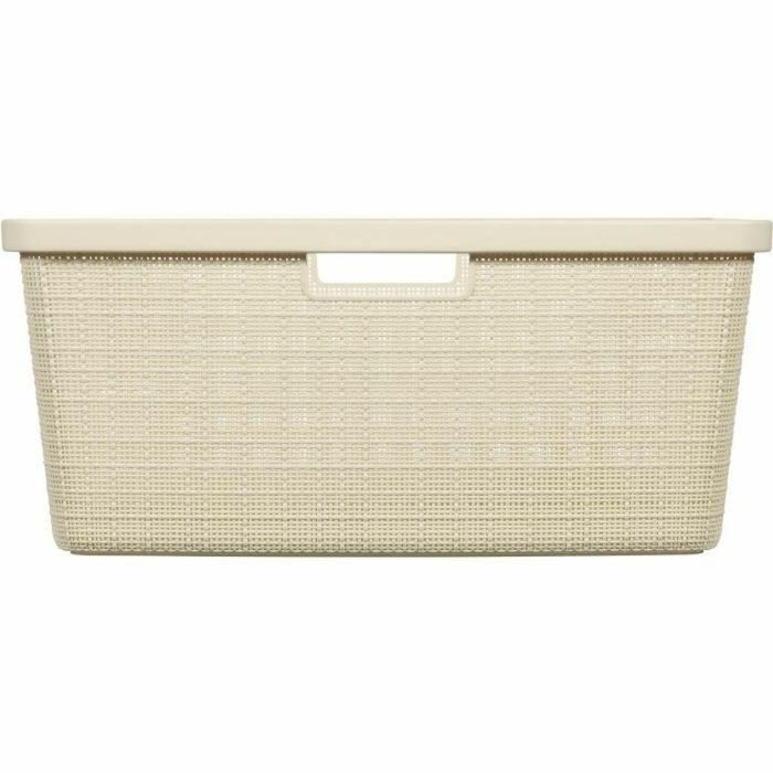 Curver CUR3253928091033 Cesta para la Ropa Sucia de Yute, 46 L, Color Beige 5