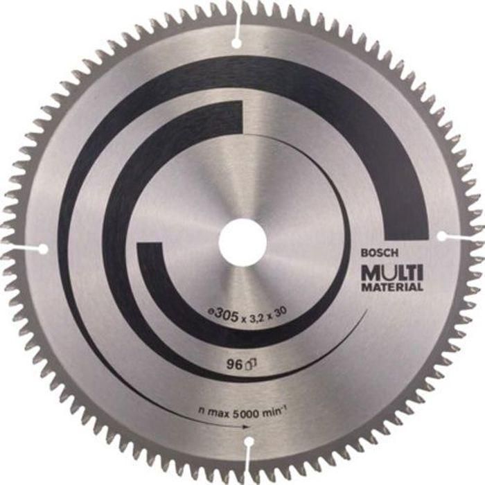 Bosch Professional Hoja de Sierra Circular de Carburo Multimaterial 305 x 30 x 3,2 mm (96 Dientes)