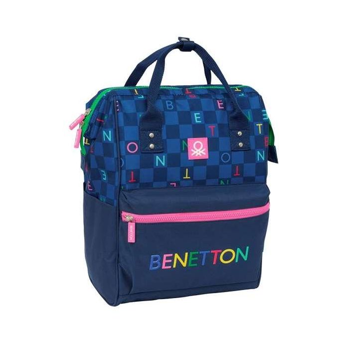 Mochila Escolar Benetton benetton Azul marino 27 x 40 x 19 cm 0 Mochila Escolar Benetton benetton Azul marino 27 x 40 x 19 cm 0