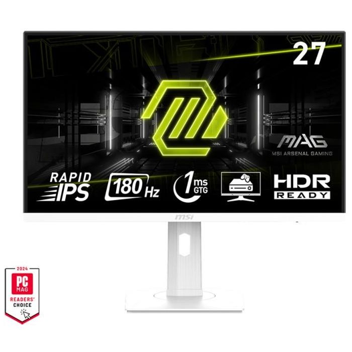 MSI MAG 274PFWDE (69 cm (27 Zoll), wei, FullHD, Rapid-IPS, HDR, Adaptive-Sync, 180Hz Panel) 0 MSI MAG 274PFWDE (69 cm (27 Zoll), wei, FullHD, Rapid-IPS, HDR, Adaptive-Sync, 180Hz Panel) 0