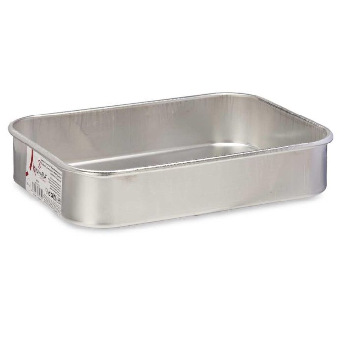 Kinvara Rustidera de Aluminio 25 x 18 cm, Apta para Horno, Plata (Set de 12) 1