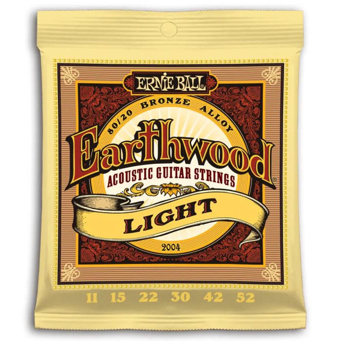 Ernieball Earthwood 80/20 Bronze Light 11-52 Juego Acústica Cuerdas Guitarra 0 Ernieball Earthwood 80/20 Bronze Light 11-52 Juego Acústica Cuerdas Guitarra 0