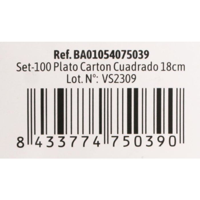 Set de 100 platos de cartón cuadrados Algon 18 cm (10 Cajas) 5 Set de 100 platos de cartón cuadrados Algon 18 cm (10 Cajas) 5