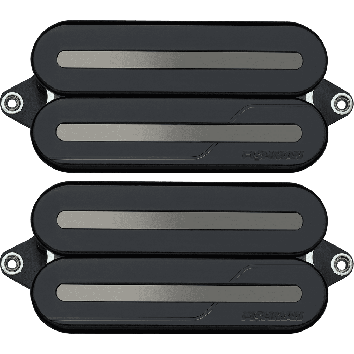 Set 2 Pastillas Humbucker Fluence Modern Open Core Rails - Negra / Black Nickel 1 Set 2 Pastillas Humbucker Fluence Modern Open Core Rails - Negra / Black Nickel 1