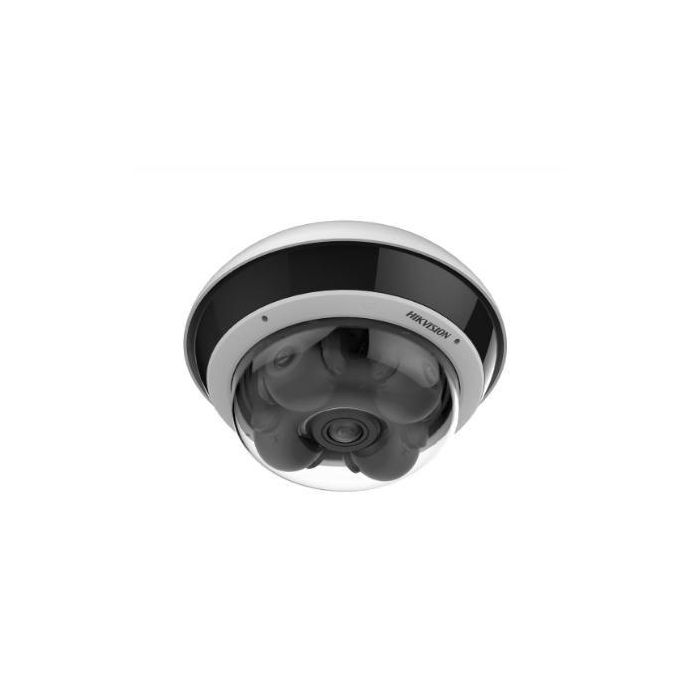 Hikvision Cámara IP multisensor 5M 360º 4 sensores 2.8-8mm/2mm IR30 WDR IK10 IP67. Audio, alarma 1