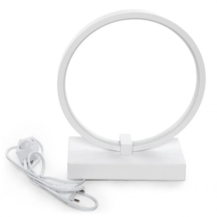 Lámpara de Mesa LED Circle Regulable 15W 935Lm 4200ºK Larga Duración [HO-LM-CIRCLE-20W-W] 1
