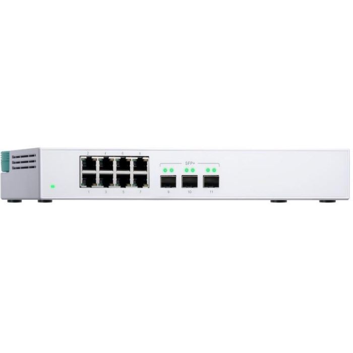 QNAP QSW-308S Switch No Administrado 8 Puertos Gigabit Ethernet + 3 Ranuras SFP+ 10G 4 QNAP QSW-308S Switch No Administrado 8 Puertos Gigabit Ethernet + 3 Ranuras SFP+ 10G 4