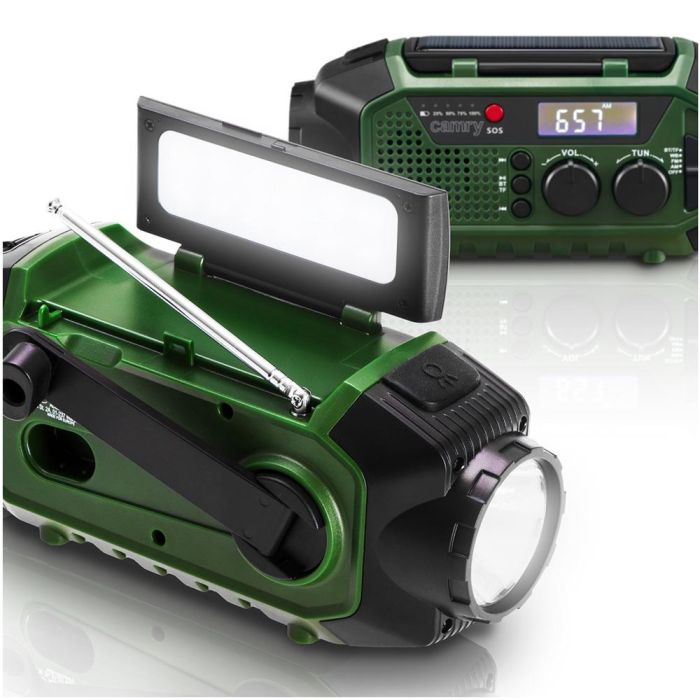 Radio emergencia multifunción solar/dinamo/usb 4000 mah cr1919, verde, 181 x 72 x 82 mm 17 Radio emergencia multifunción solar/dinamo/usb 4000 mah cr1919, verde, 181 x 72 x 82 mm 17