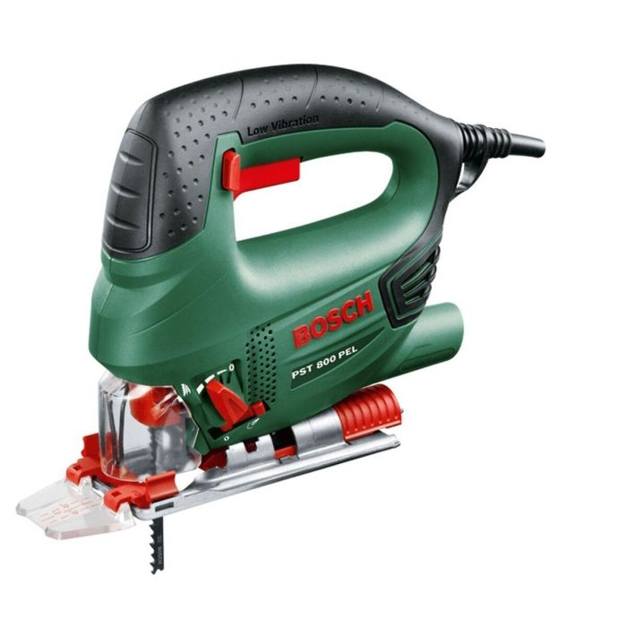Bosch PST 800 PEL Sierra de calar 530W con base de aluminio ajustable, movimiento pendular 4 posiciones, atenuador electrónico 11