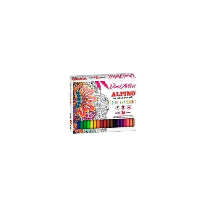 Alpino Rotuladores Color Experience Dual Artist Doble Punta Perfila-Colorea Estuche De 36 C-Surtidos Alpino Rotuladores Color Experience Dual Artist Doble Punta Perfila-Colorea Estuche De 36 C-Surtidos