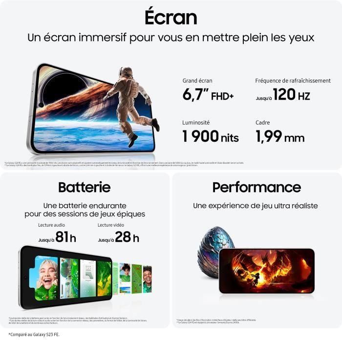 Smartphone Samsung Galaxy S24 FE 128 GB Azul 5 Smartphone Samsung Galaxy S24 FE 128 GB Azul 5