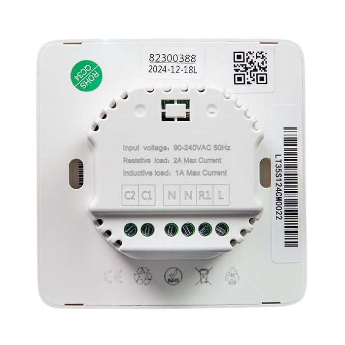 Shelly ST1820 Termostato Inteligente para Calefacción por Suelo Radiante WLAN BT Blanco 2