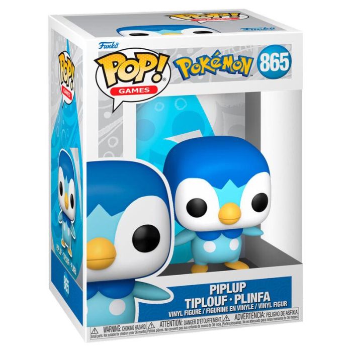 Funko Pop Pokemon Piplup 62264 - Figura de Vinilo de 9cm con Caja Original 0 Funko Pop Pokemon Piplup 62264 - Figura de Vinilo de 9cm con Caja Original 0
