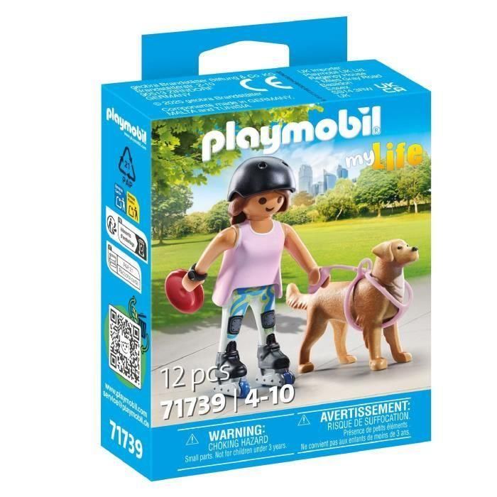 Figura patinadora con retriever playmobil my life Figura patinadora con retriever playmobil my life